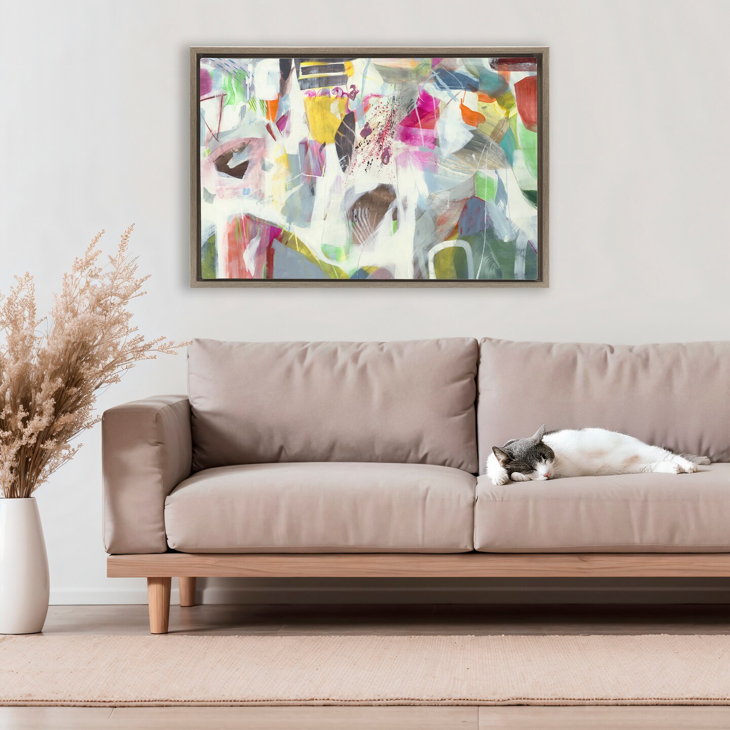 Stupell Industries Eclectic Whimsy Abstraction Floating Frame, design by Jill Martin