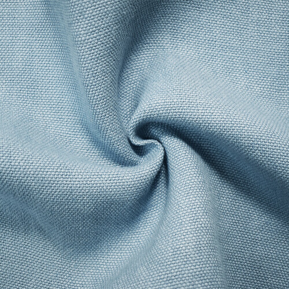 Blue Moygashel Washed Irish Linen Solid Home Decorating Woven Fabric By the Yard