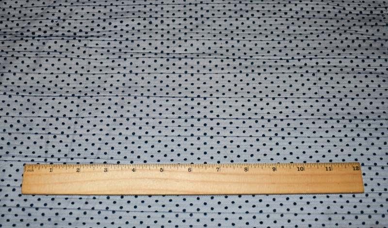 Deep Blue Famous Designer Dotted Velvet Flocked Pleat Mesh Fabric By the Yard