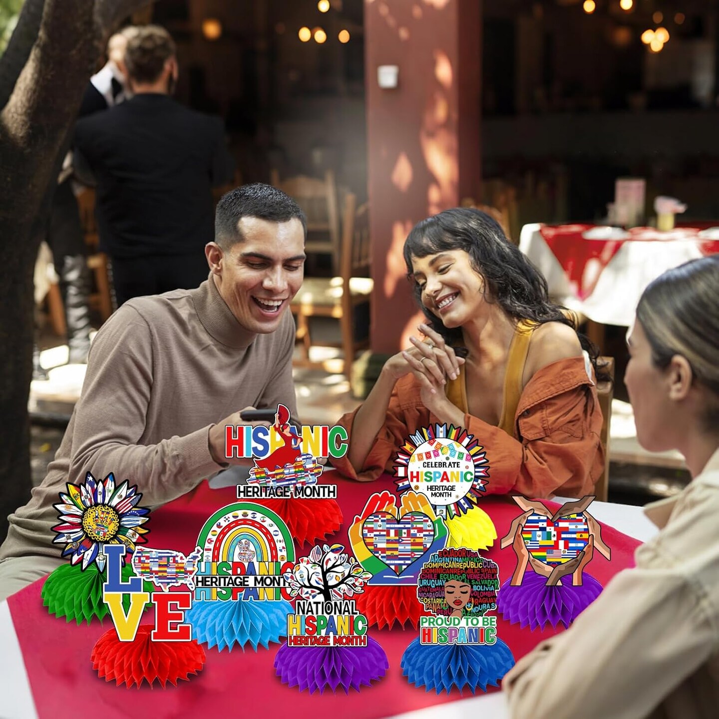 12Pcs Spanish Classroom Decorations Hispanic Heritage Month Decorations