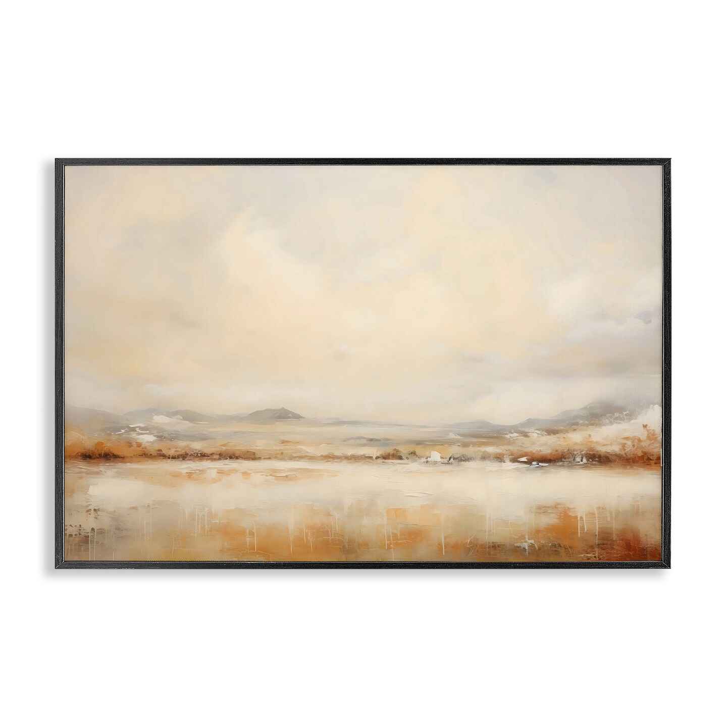 Stupell Industries Ivory and Bronze Landscape Framed Giclee, design by LSR Creative Studio