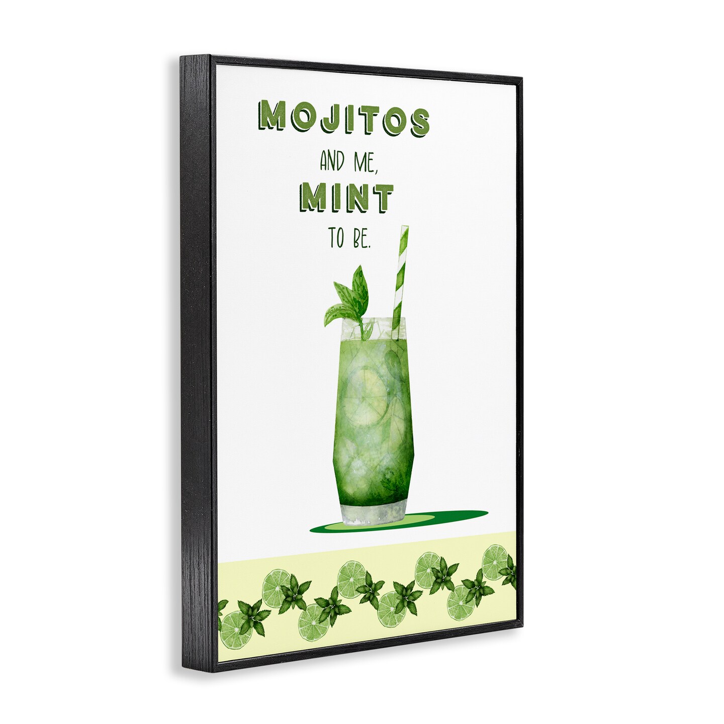 Stupell Industries Mojito & Me Mint To Be Framed Giclee, design by Brett Blumenthal