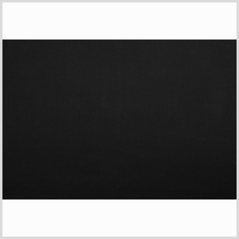 1 Yard Lightweight Italian Cotton Suiting Fabric Black Solid Versatile Material 43 inch Width