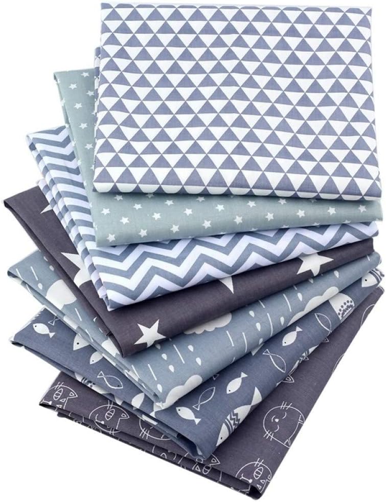 50pcs 100% Cotton Fabric Bundle 10&#x22; x 10&#x22; PreCut Fat Squares Sheets(Solid)