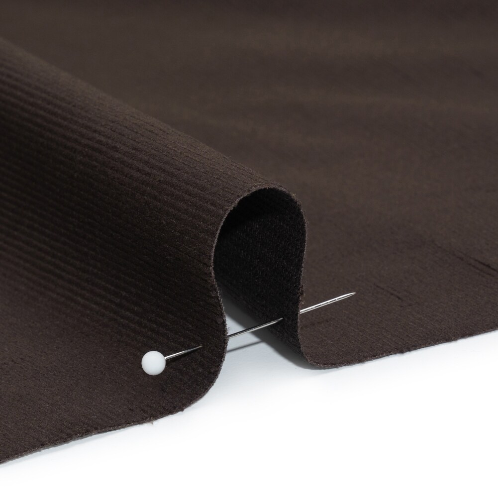 1 Yard Brown Torte Coolmax Poly Cotton Corduroy Moisture Wicking Fabric