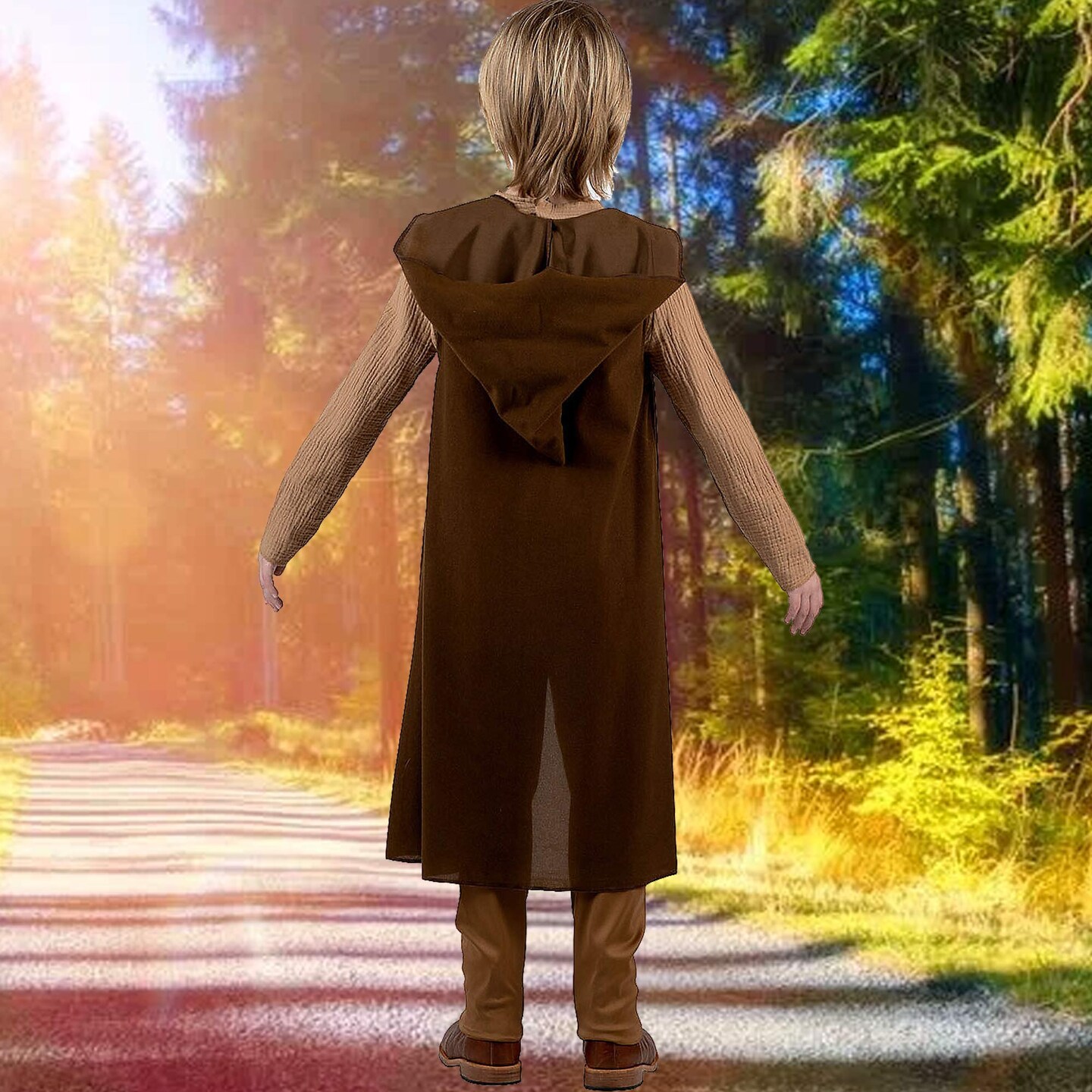 Kids Obi-Wan Kenobi Qualux Costume, Star Wars Jedi Robe Outfit