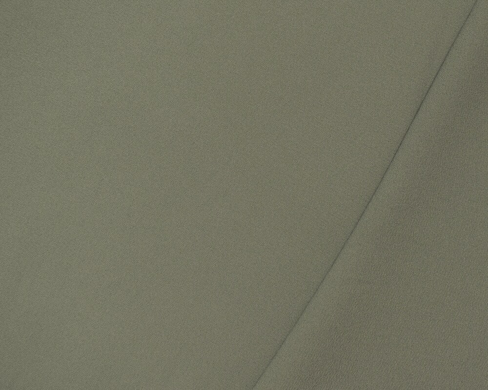 Gray Poly Solid Crepe Momie Georgette Woven Fabric By the Yard