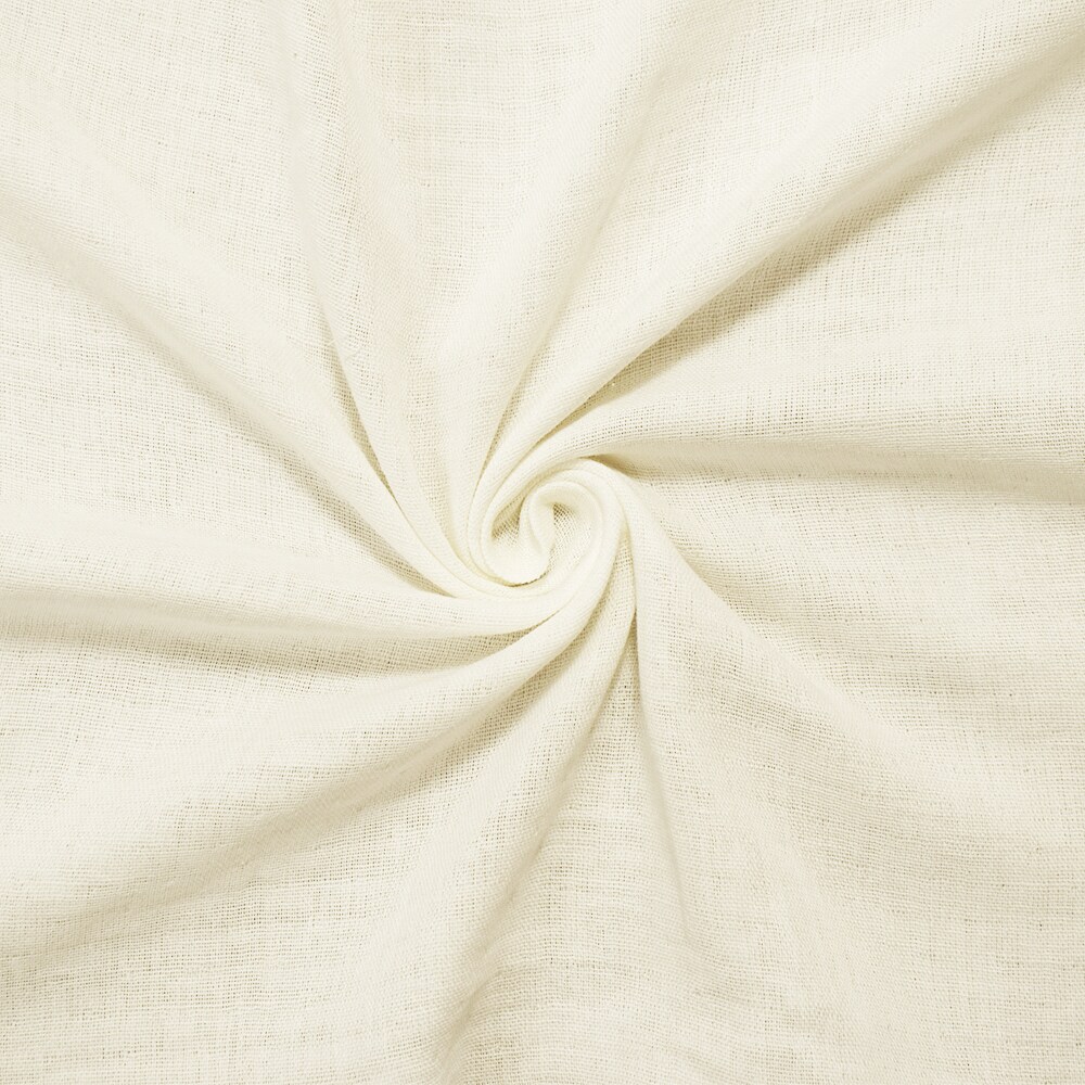 White Cotton Double Gauze Woven Fabric By the Yard