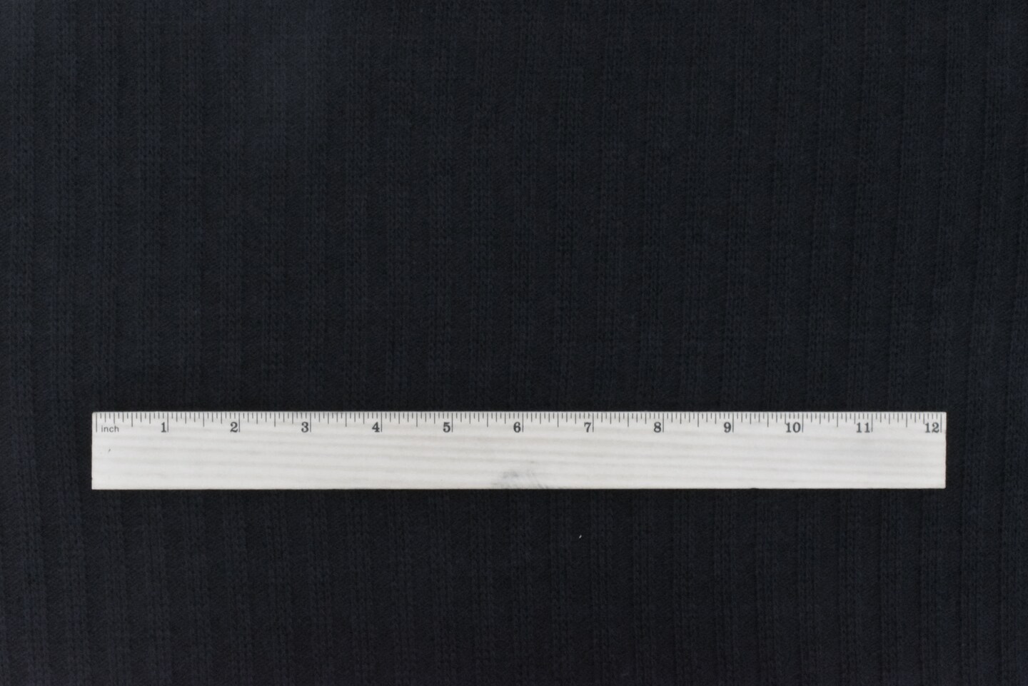 Simple Black Poly-Acrylic Stripe Sweater Knit Fabric By the Yard