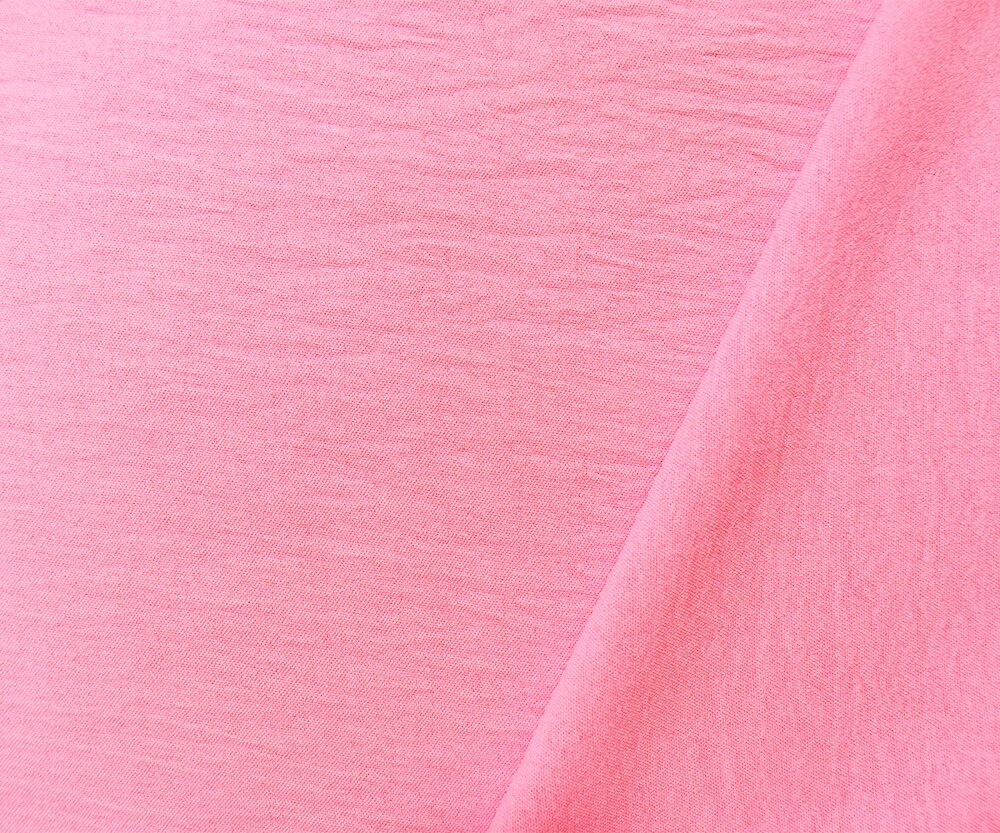 Pink Polyester Air Flow CEY Crepe Solid Woven Fabric By the Yard