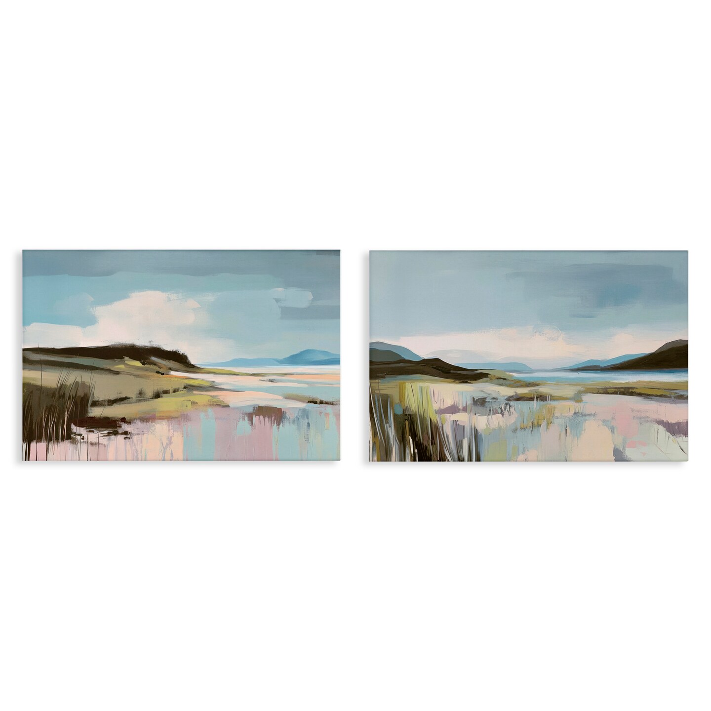 Stupell Industries Verdant Coastal Waters 2pc Canvas Set, design by Elara Yasna