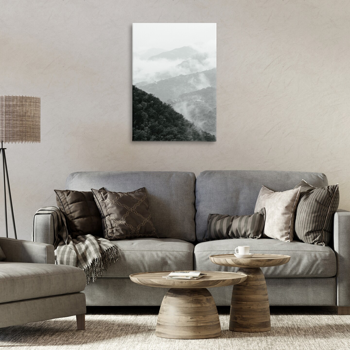 Stupell Industries Morning Mist Forest Canvas, design by Deborah Revell