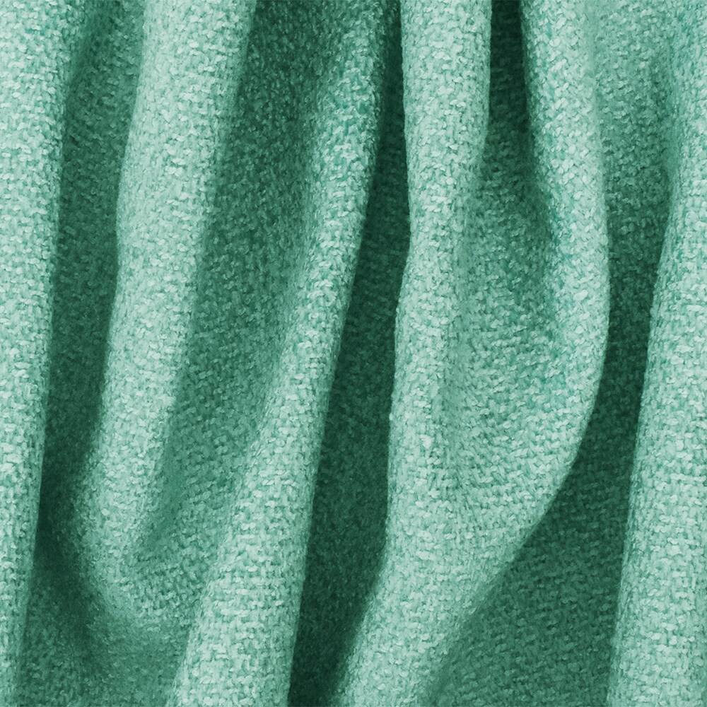 Teal Texture Poly Nylon Chenille Dobby Woven Home Decorating Fabric By the Yard
