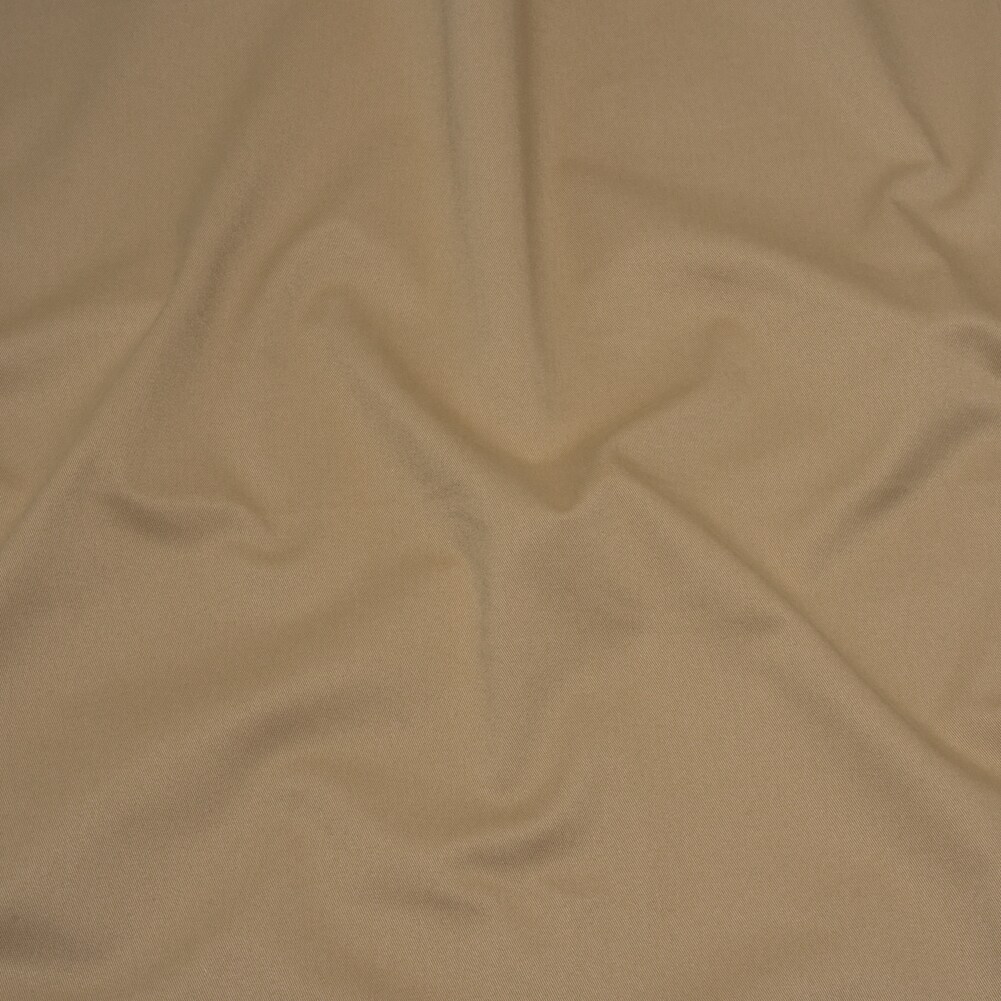 1 Yard Carbon Brushed Stretch Khaki Twill Beige