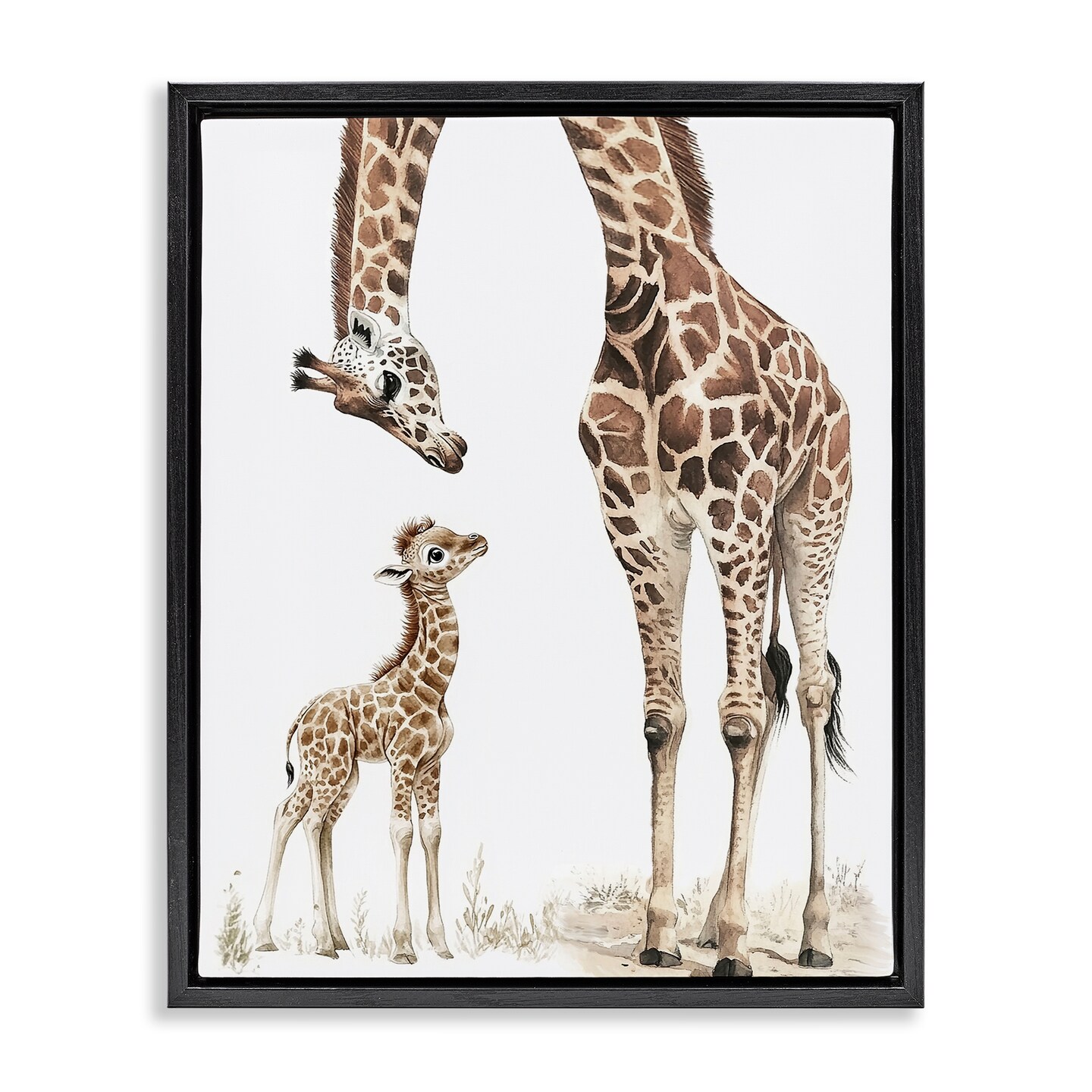 Stupell Industries Baby Giraffe Calf Floating Frame, design by Ramona Murdock