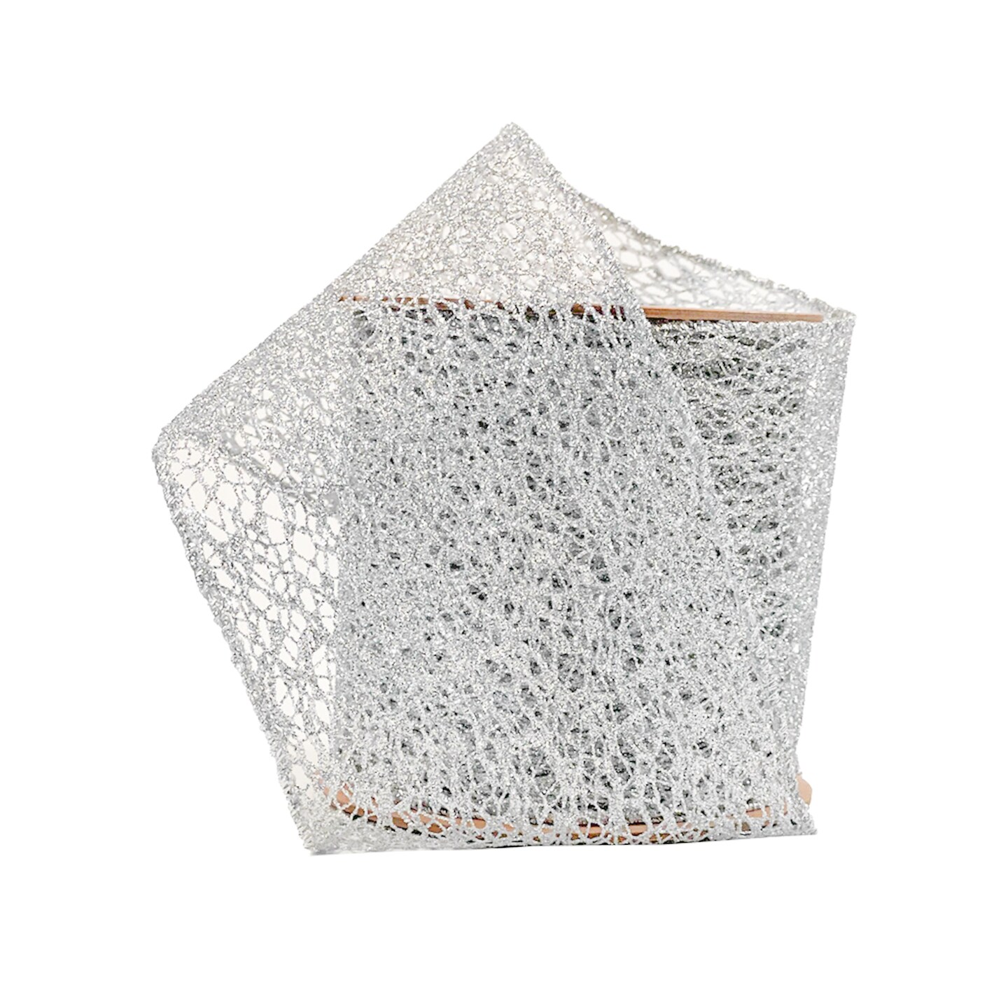 LaRibbons 4&#x22; - 2 1/2&#x22; Mesh Wired Ribbon | 10 Yard Roll