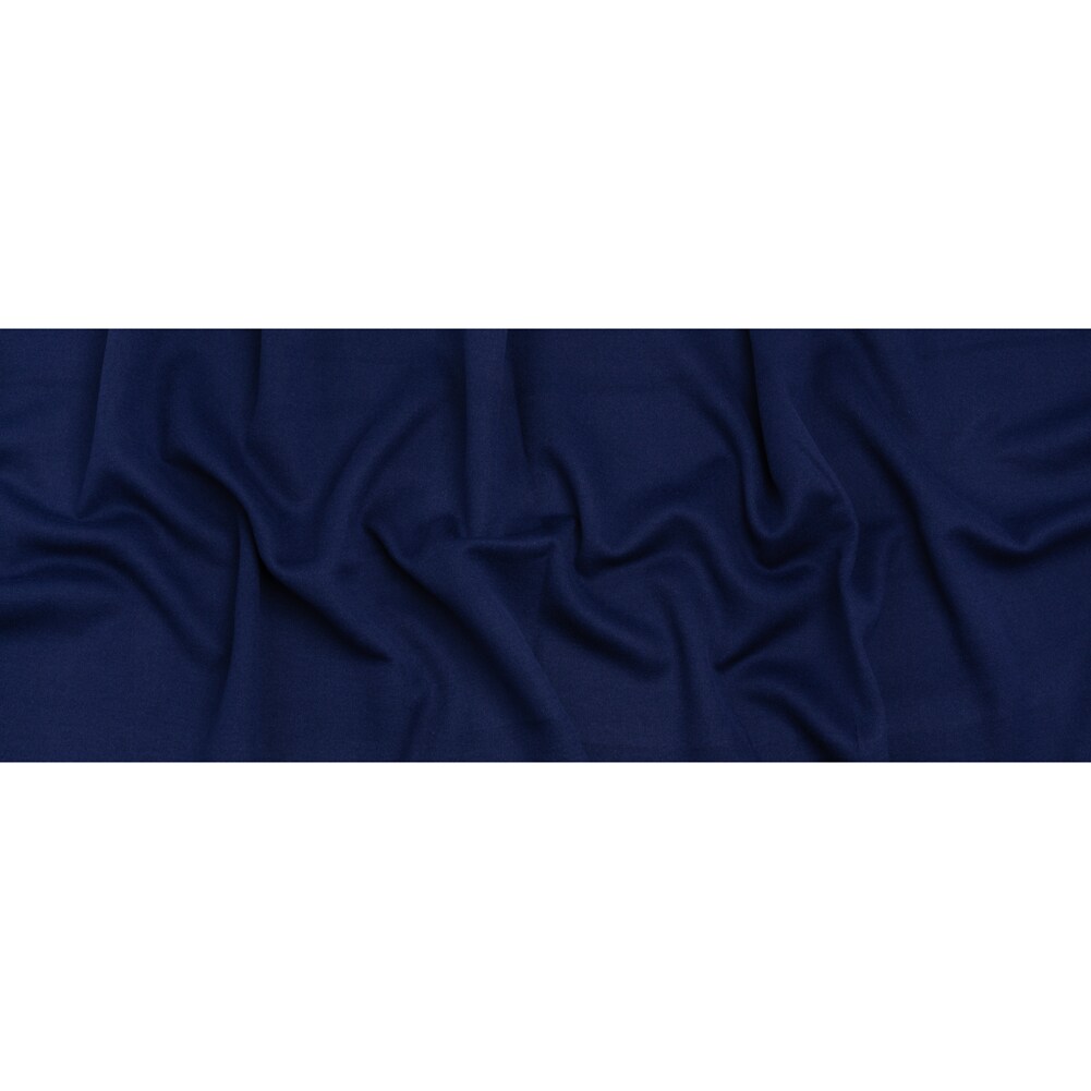 1 Yard Bright Navy Virgin Wool and Cashmere Double Cloth Coating Astana Collection 58 Inches Width