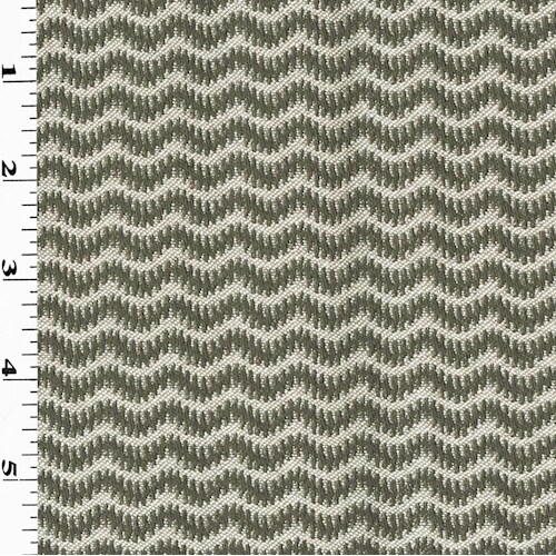 Taupe Gray/Beige Chevron Wave Damask Home Decorating Fabric By the Yard