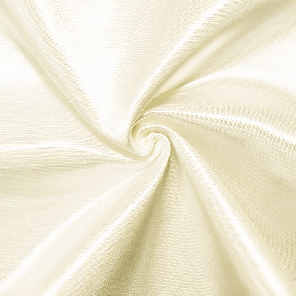 White Polyester Bridal Satin Woven Fabric By the Yard