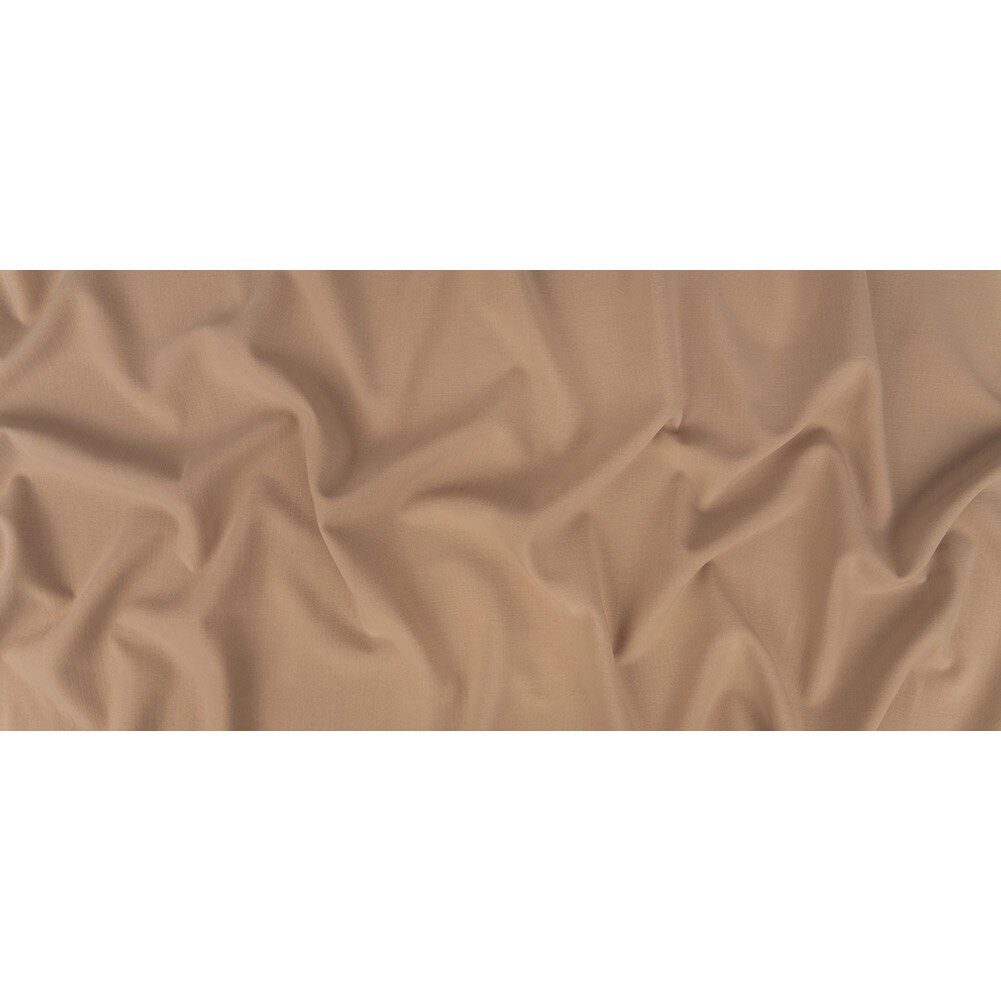 1 Yard Italian Beige Stretch Wool Double Cloth Fabric for Tailoring and Coats 61 inch Width