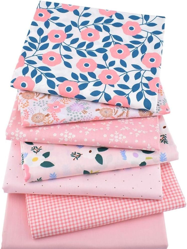 50pcs 100% Cotton Fabric Bundle 10&#x22; x 10&#x22; PreCut Fat Squares Sheets(Solid)