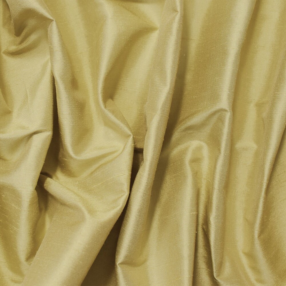 Light Beige-Pearl Silk Iridescent Dupioni Woven Fabric By the Yard