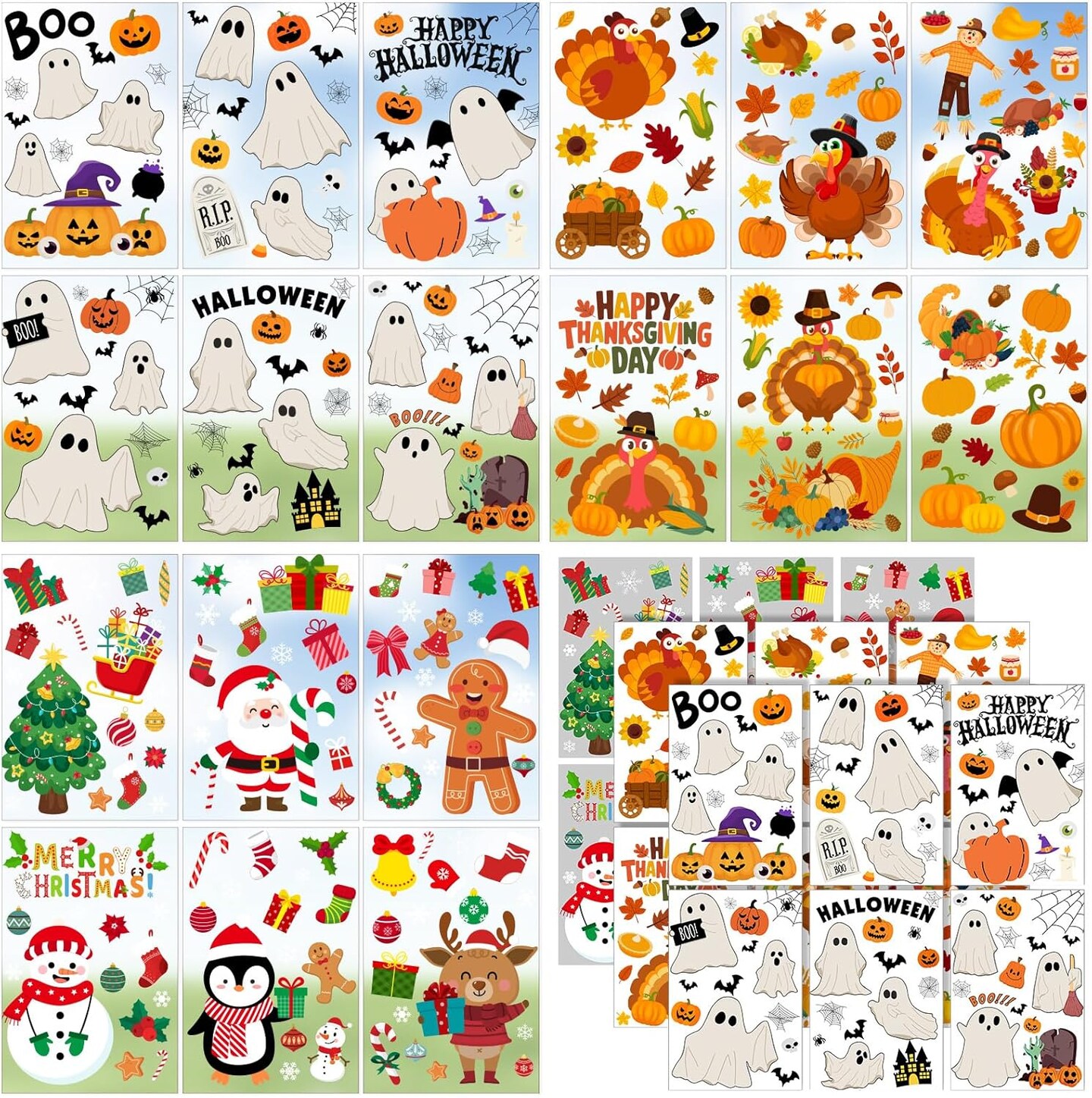 Halloween Window Clings (Multiple Colors)