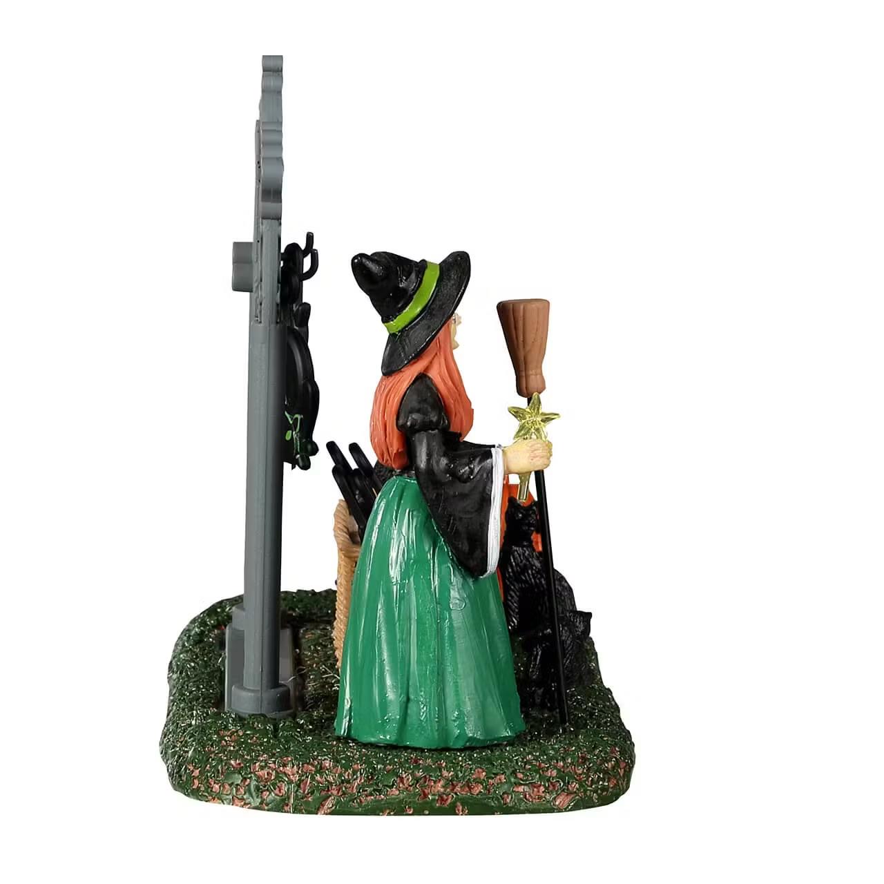 Lemax Spooky Town Village Accessory: Black Cat Countdown