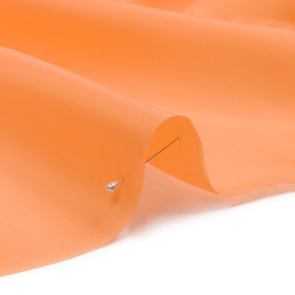 1 Yard Premium Silk Satin-Face Organza Fabric Peach Fuzz Solid Couture Material 54" Width