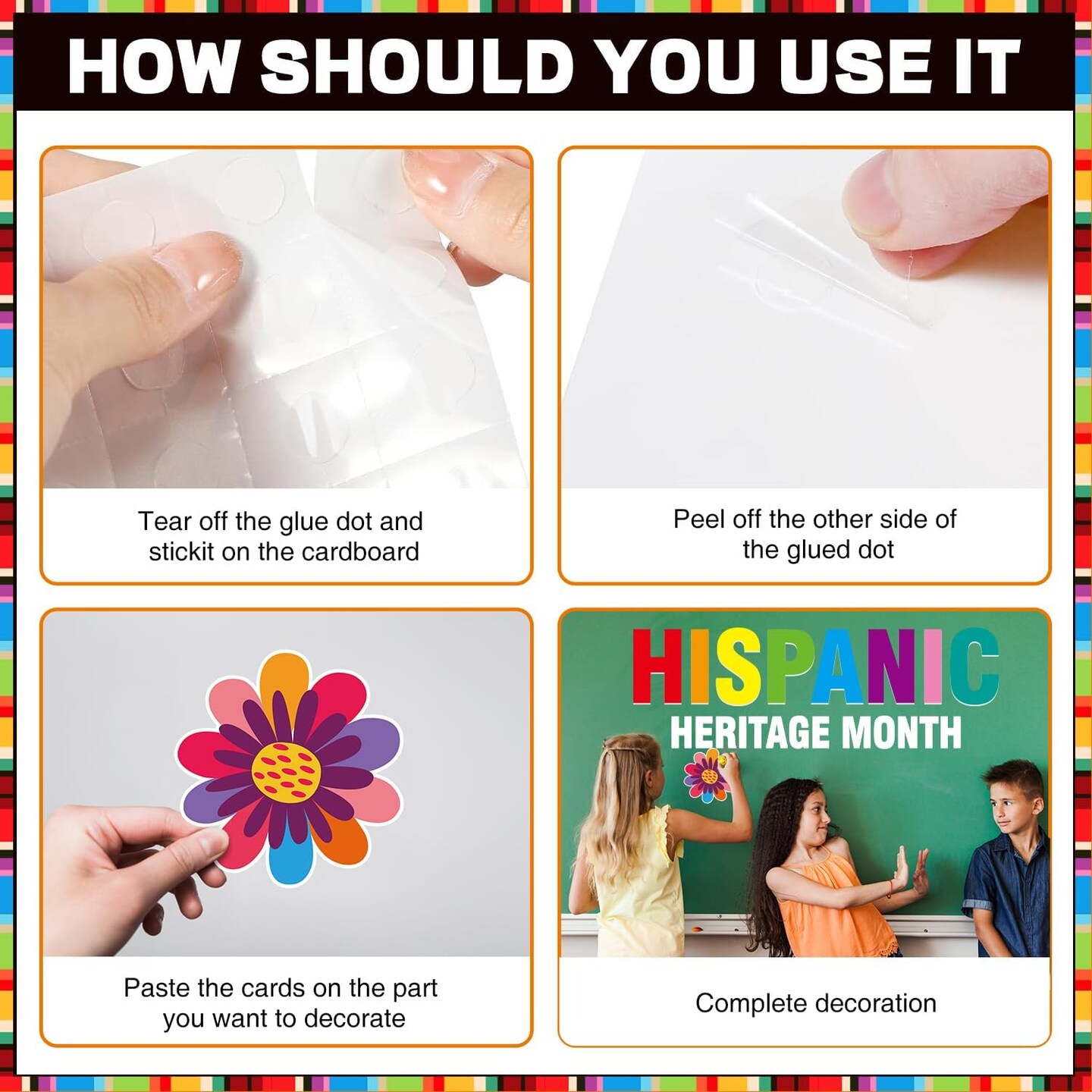 66 Pcs Hispanic Heritage Month Decorations, Hispanic Heritage Month Bulletin Board
