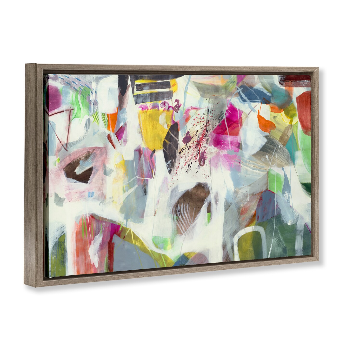 Stupell Industries Eclectic Whimsy Abstraction Floating Frame, design by Jill Martin