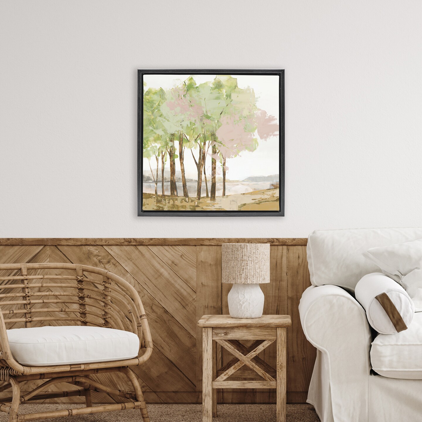 Stupell Industries Spring Awakening Forest Floating Frame, design by Ian C.