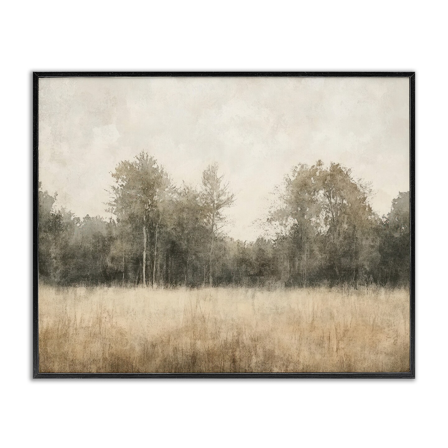 Stupell Industries Neutral Watercolor Woodland Framed Giclee, design by Mona Grace
