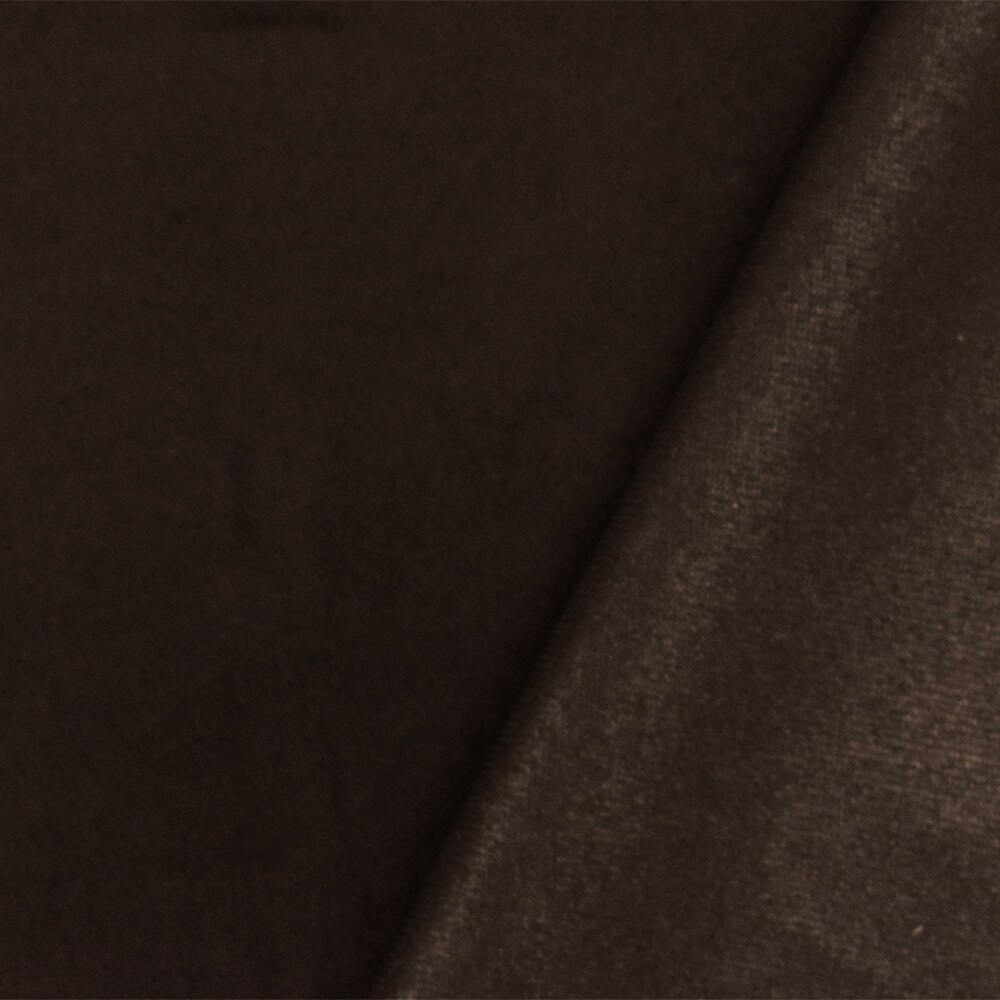 Bronze Gold-Brown Foil Printed Brushed Back Woven Jacketing Fabric By the Yard