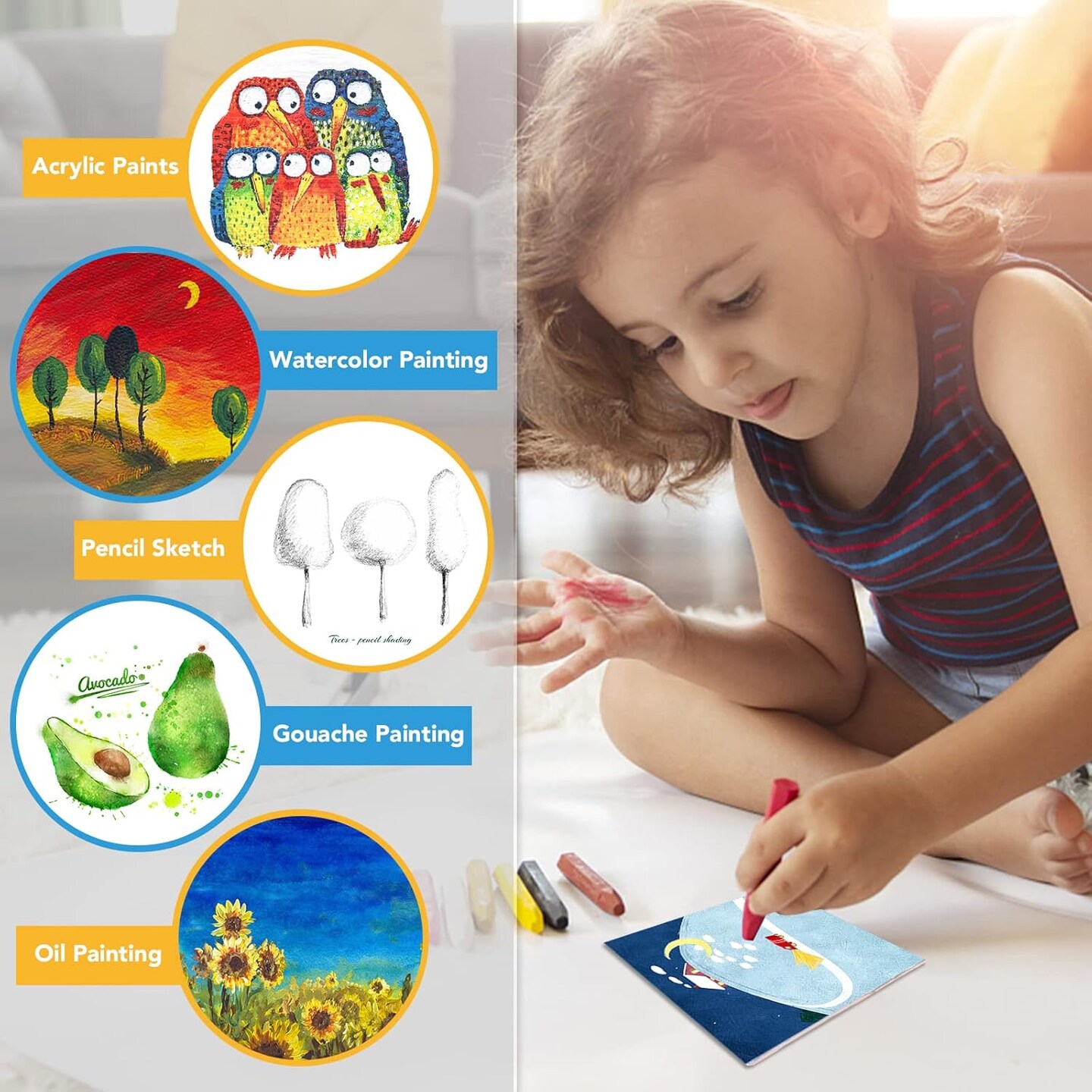 Mini Canvases for Painting,4x4In Canvas in Bulk 24Pack(Stretched Canvas)