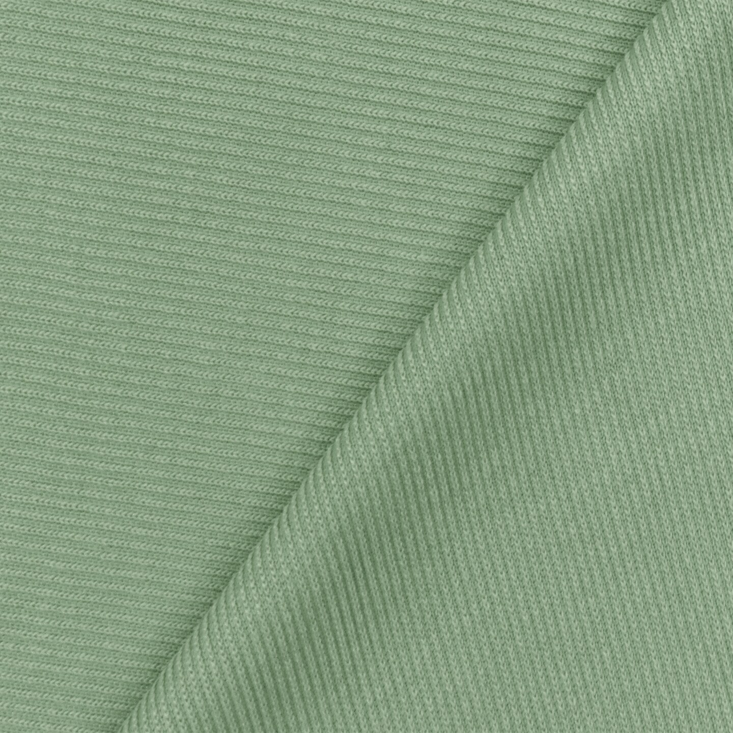 Sage Green Famous Maker Washed Stretch 1x1 Rib Knit Fabric By the Yard