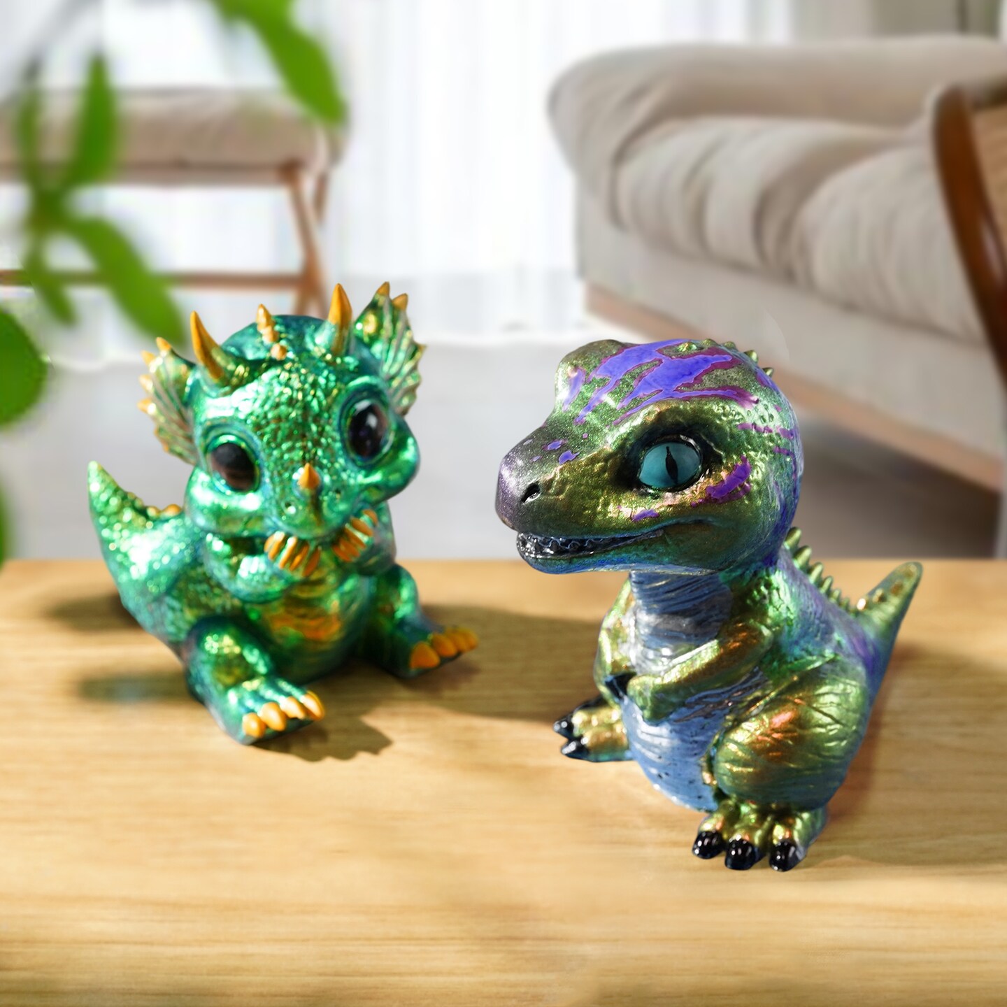 LET&#x2019;S Resin Dinosaur Resin Molds Silicone,Large Dinosaur Figurine Epoxy Resin Molds,Lifelike Tyrannosaurus Rex and Triceratops Animal Silicone Molds for Resina Art, Gifts, Home Decor