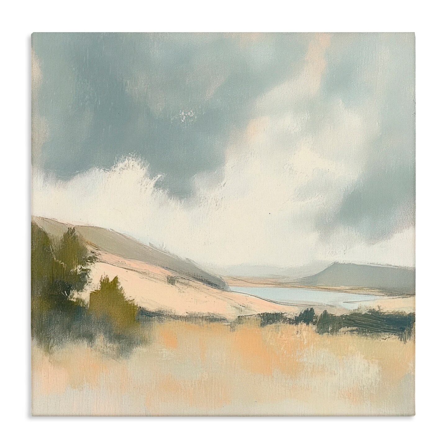 Stupell Industries Brushed Landscape with Clouds Canvas, design by Mona Grace
