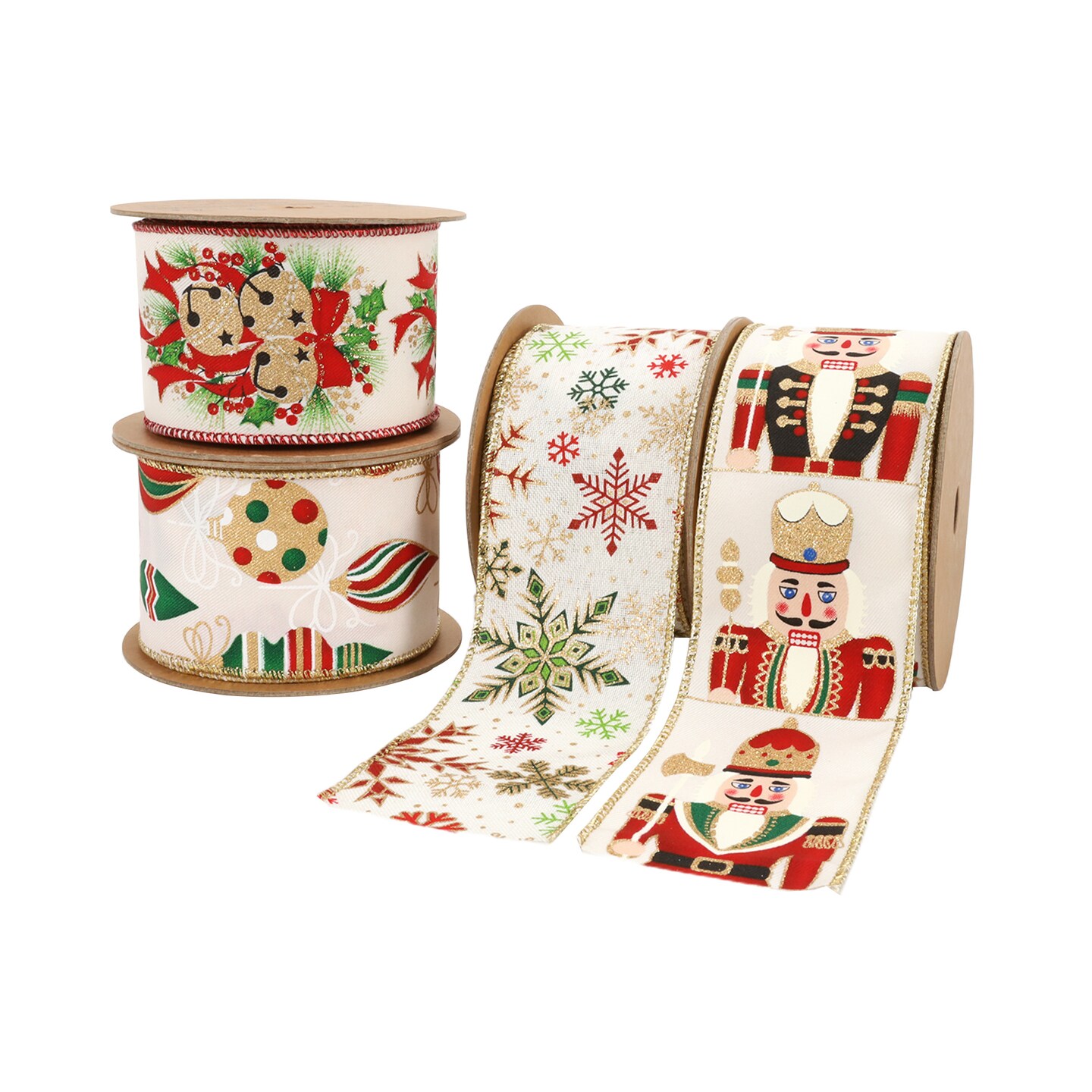 LaRibbons 2 1/2&#x22; Wired Ribbon | &#x22;Nutcracker&#x22; | 10 Yard Roll