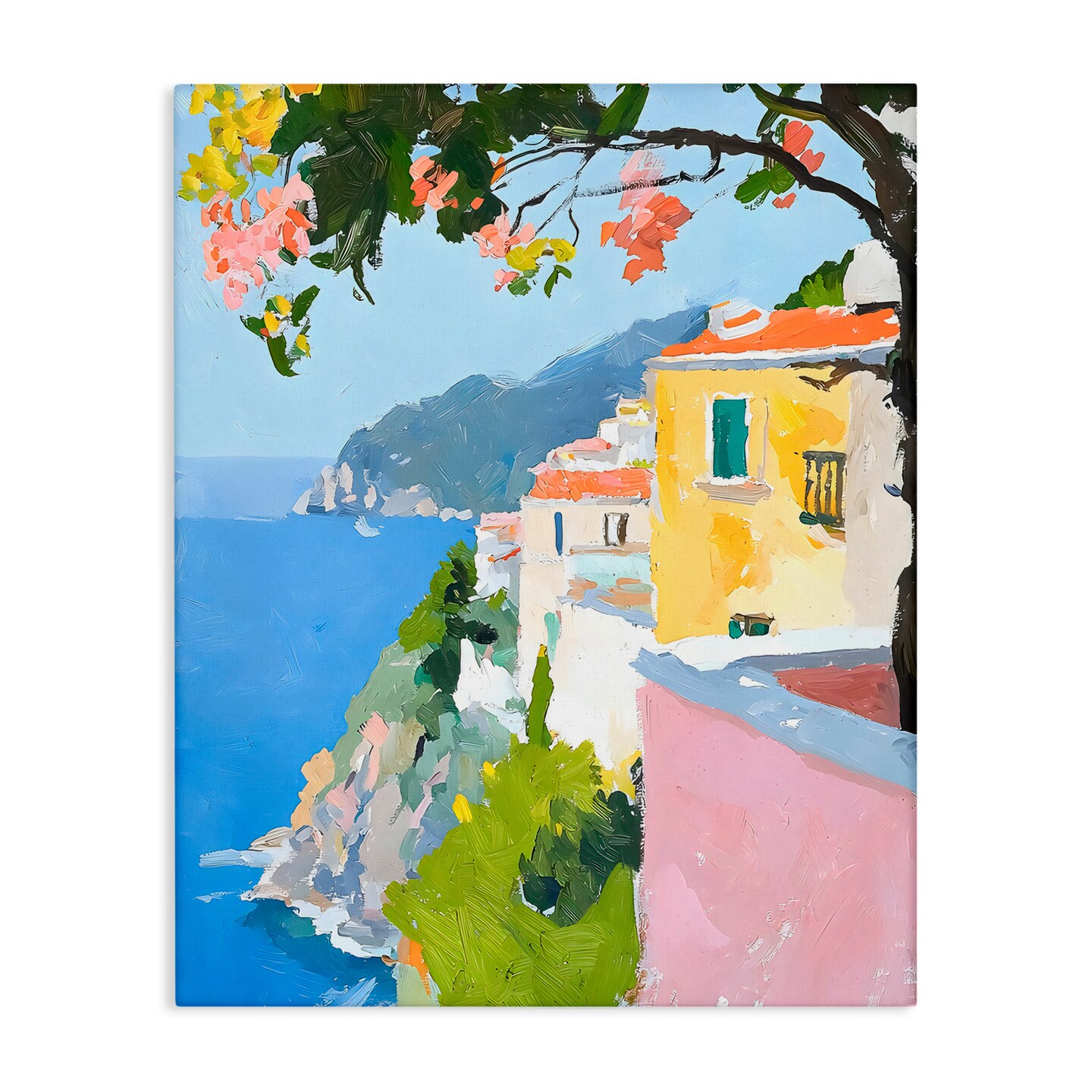 Stupell Industries Coastal Italian Sea View Canvas, design by Riley B
