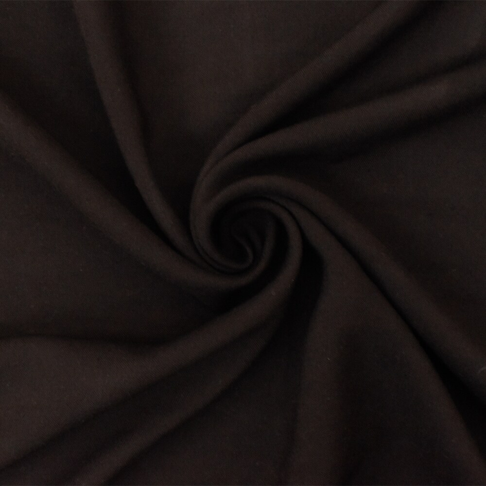 Dark Brown Solid Rayon Challis Woven Fabric By the Yard