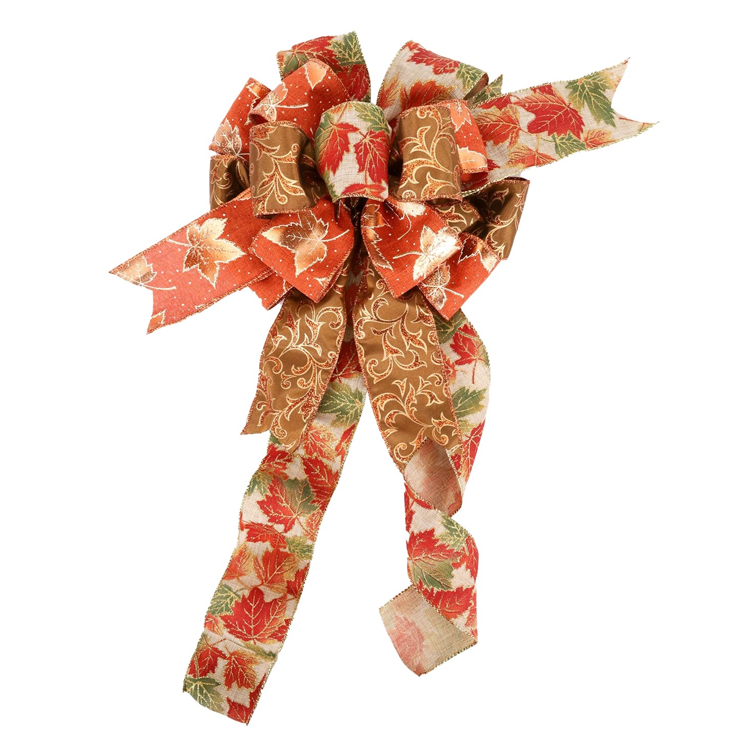 LaRibbons 2 1/2&#x22; Wired Ribbon | Leaf | 10 Yard Roll