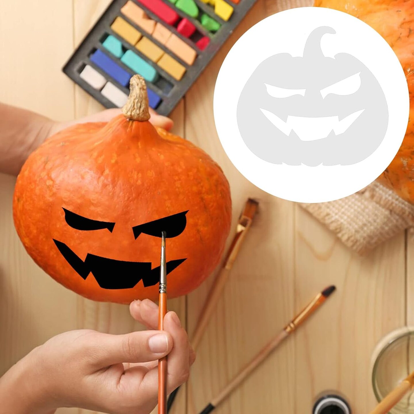 Reusable Pumpkin Carving Templates(Painting)