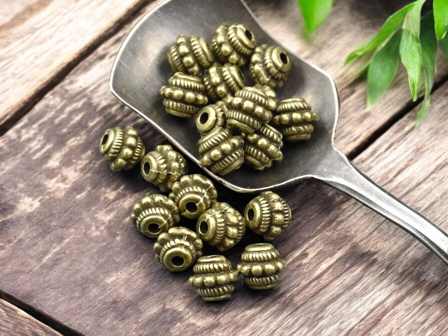 *30* 7x5mm Antique Bronze Barrel Beads