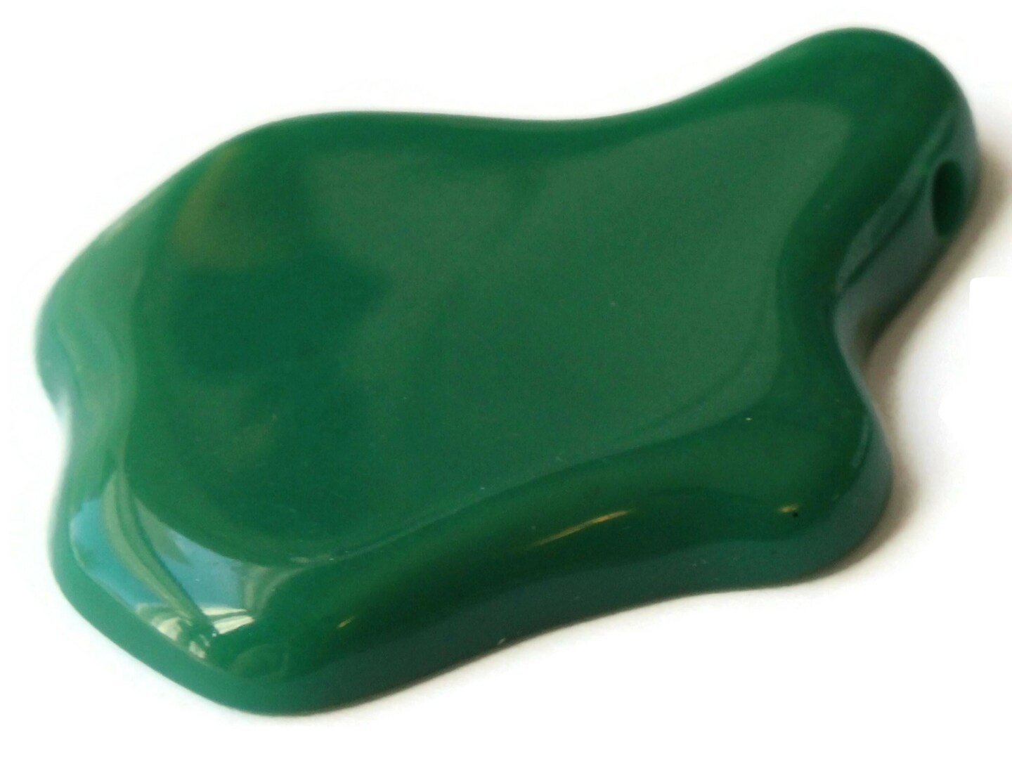 52mm Green Vintage Lucite Blob Pendant