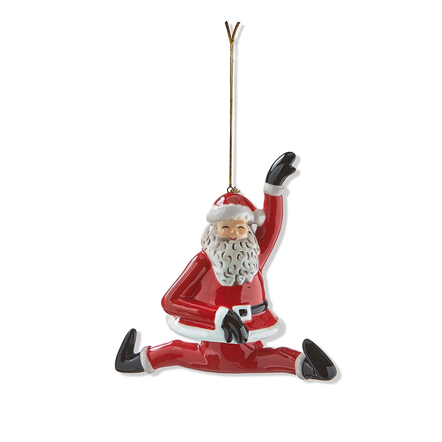 Dancing Santa Splits Ornament