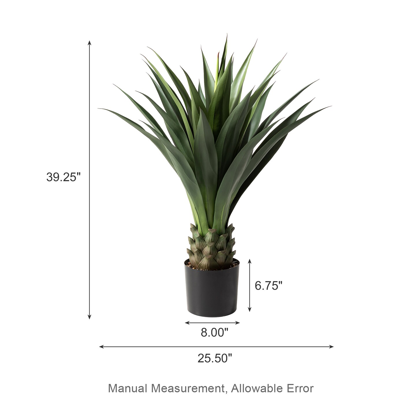 3.25ft. Faux Agave Plant in Pot