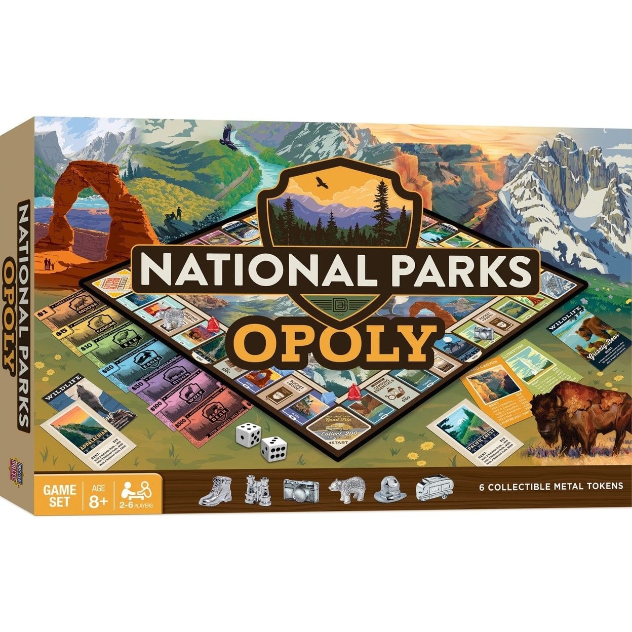 National Parks Opoly Board Game main image 1
