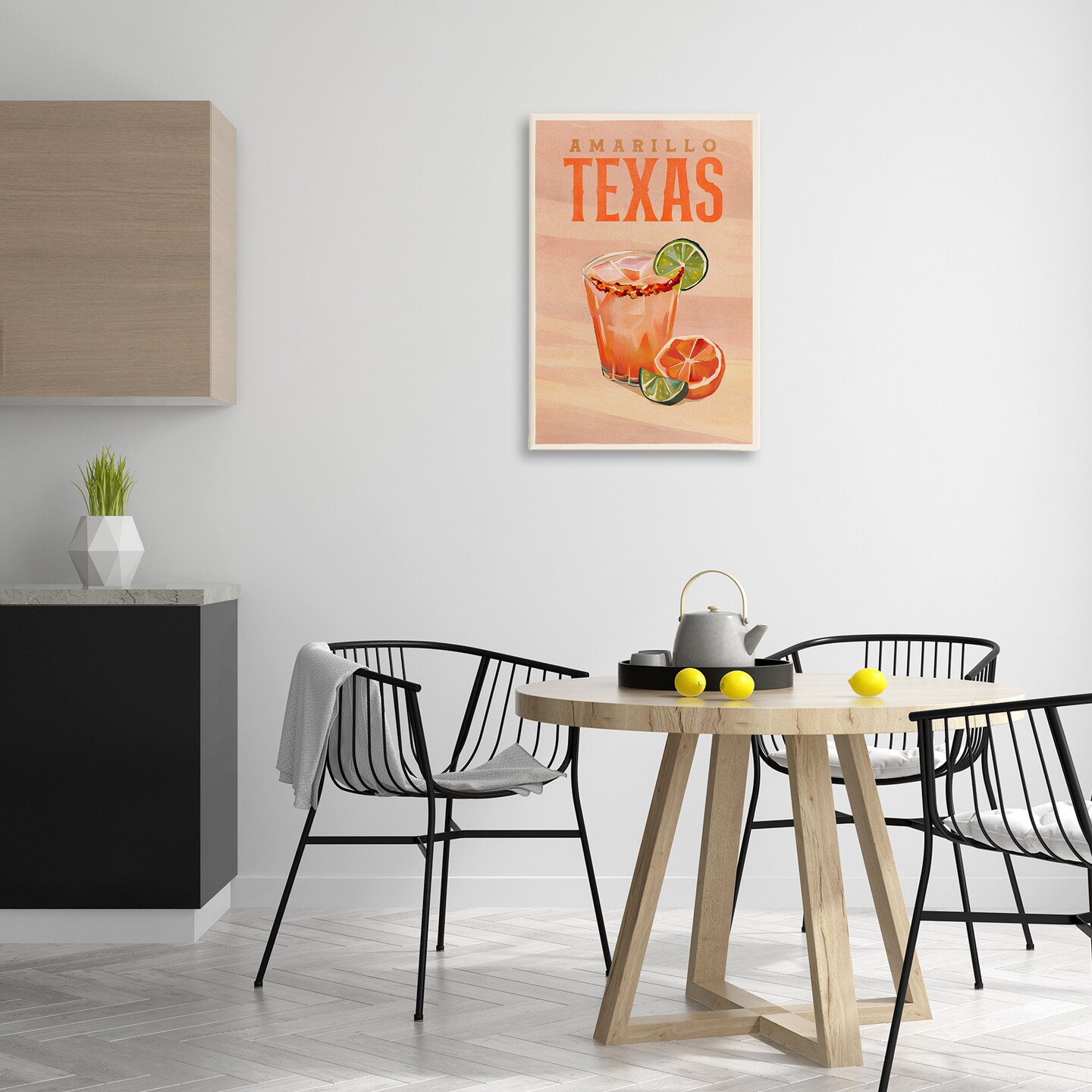 Stupell Industries Amarillo Texas Cocktail Canvas Wall Art Design by The Whiskey Ginger