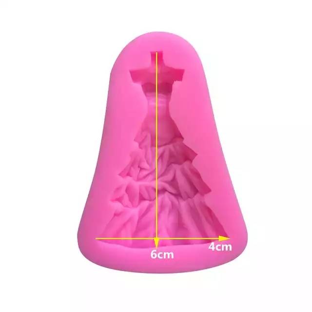 Mannequin  dress flower silicone mold
